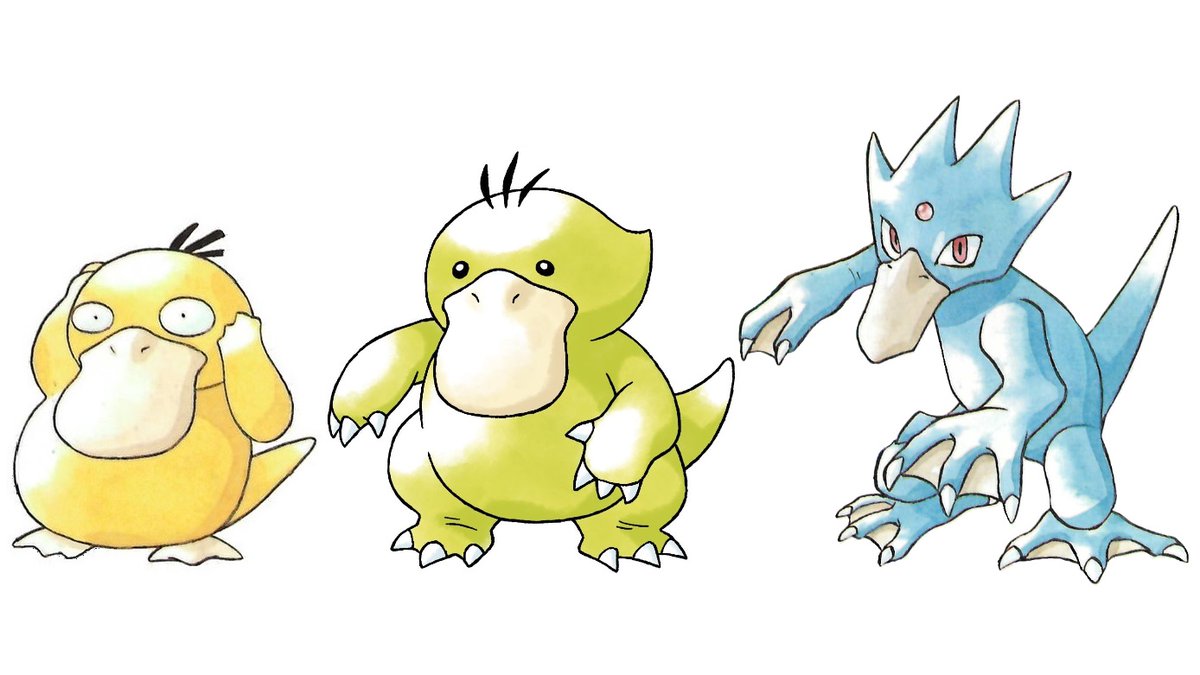 DrLavaYT's tweet photo. Lost Pokemon of the Day: "Weirduck"

First revealed when Gen 1 beta assets leaked in Feb 2019, this Pokemon was originally created as the middle stage between Psyduck and Golduck -- but he ended up getting cut.

(Photo descriptions &amp; more info continued in thread below) (1/4) https://t.co/PSDIUye06U
