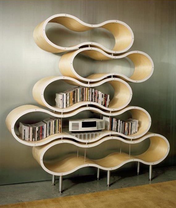 designdocument's tweet photo. "Wavy" Bookshelves by Pilot Design ♒️ https://t.co/EvnNk6ov5C