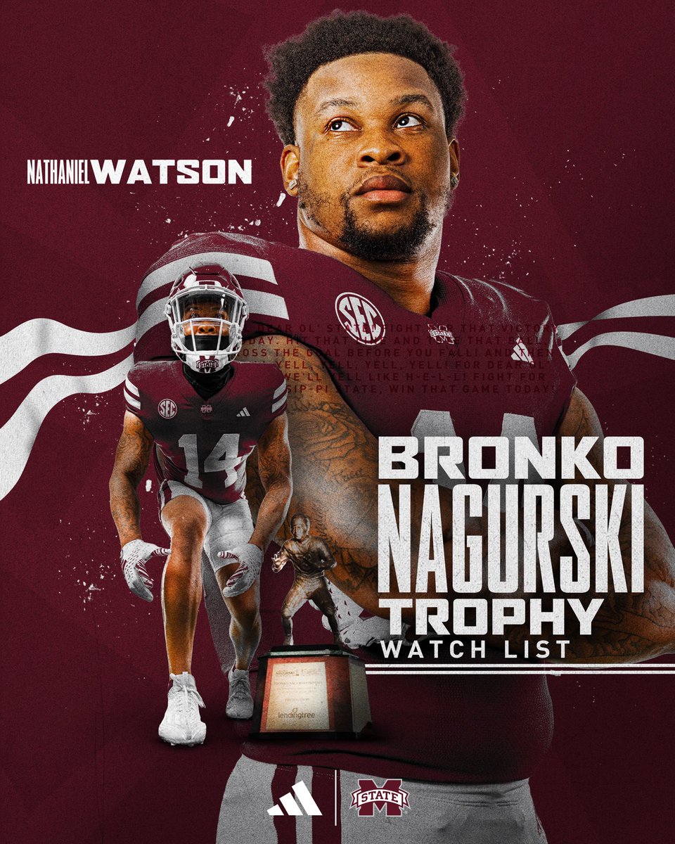 Mississippi State Football on X: Nathaniel Watson named to the