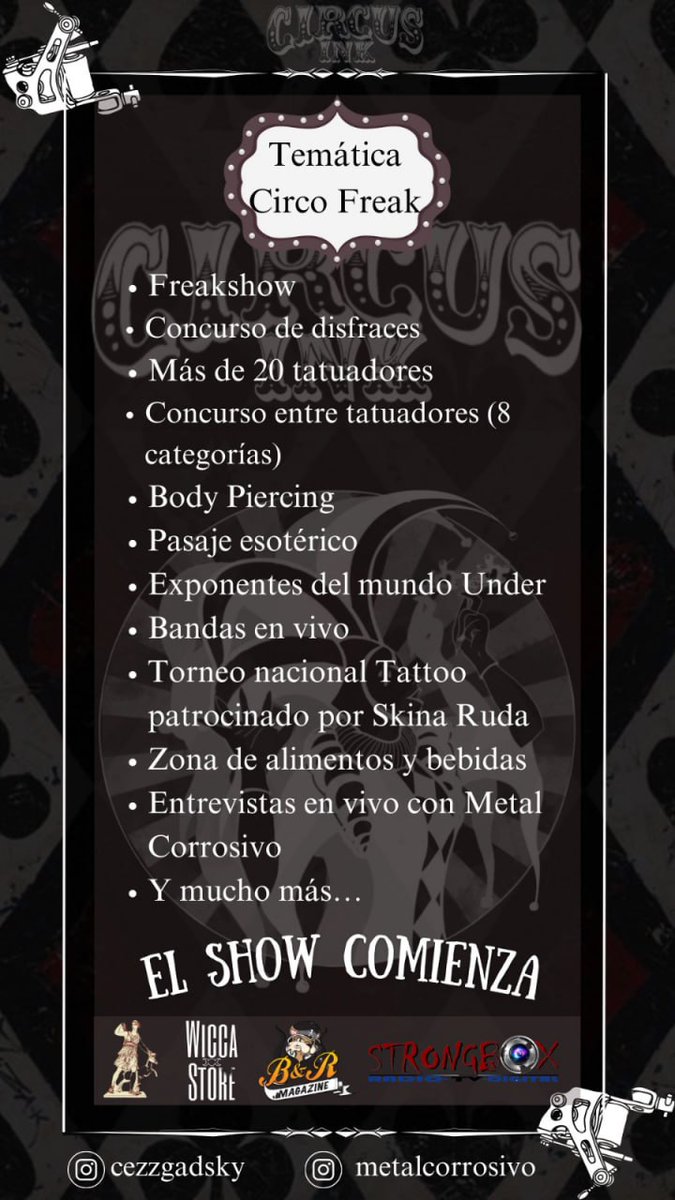 Ufff se va a poner bien bueno !!!
<a href="/MetalCorrosivo/">Metal Corrosivo</a>