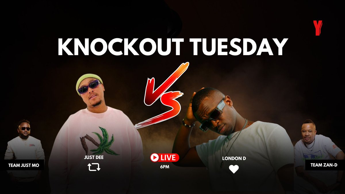 Yfm's tweet photo. What's good Yires?! It's time for #KnockoutTuesday
The battle is on for the YTKO residency for August! Who has dibs on this spot? You decide! Vote for your favourite DJ.

Retweet for @JustdeeMaestro &amp; like for @LondonDSA_
#YTKO
#InTheRing https://t.co/e4Ij4PlkD1