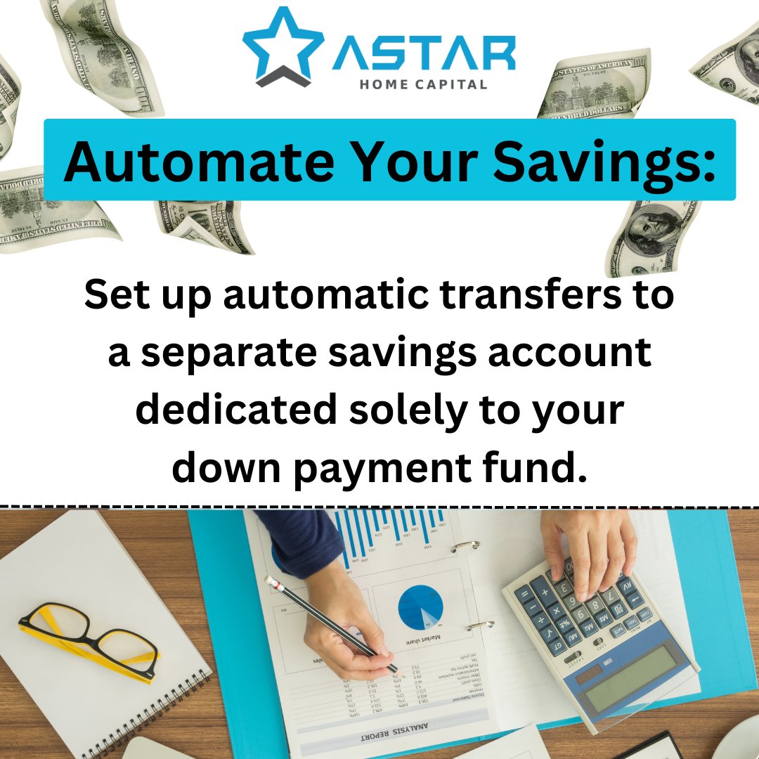 AstarCapital's tweet photo. Tips for Saving for Your Down Payment 💵🏡 Saving for a down payment can be challenging, but with proper planning and discipline, it’s attainable. Learn more on our blog: https://t.co/hPDCfKt4Yq 
#mortgage #homebuyertips #mortgagetips #downpayment https://t.co/O5JqrnaleZ