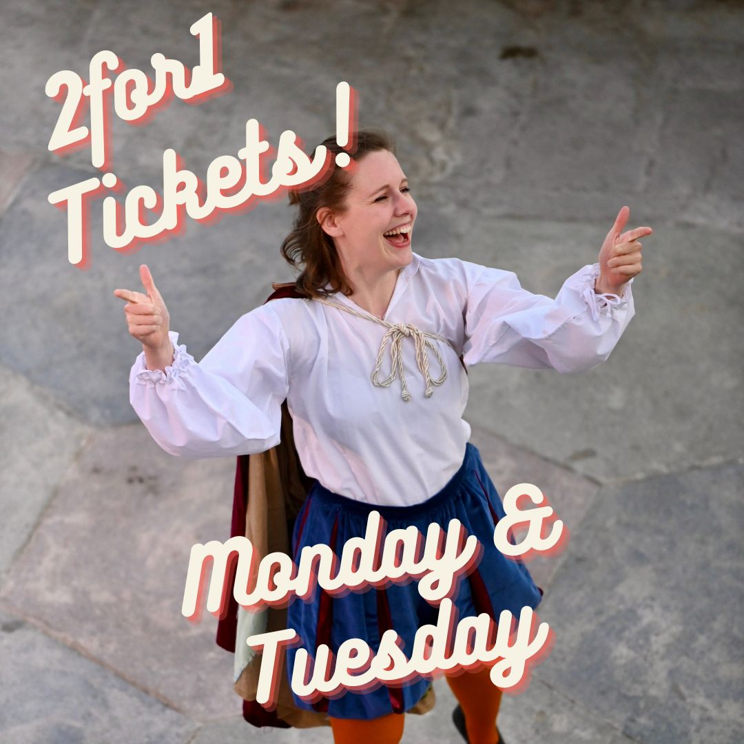 Two days of 2for1 deals! 

Starting tomorrow 7th August until Tuesday 8th, you can bring a pal to enjoy the Bard-based Bedlam for free!

Catch ShakeItUp at 3PM, <a href="/Gildedballoon/">Gilded Balloon</a> Teviot. Grab your 2for1 tickets here: tickets.edfringe.com/whats-on/shake…
📸Lyn Batten