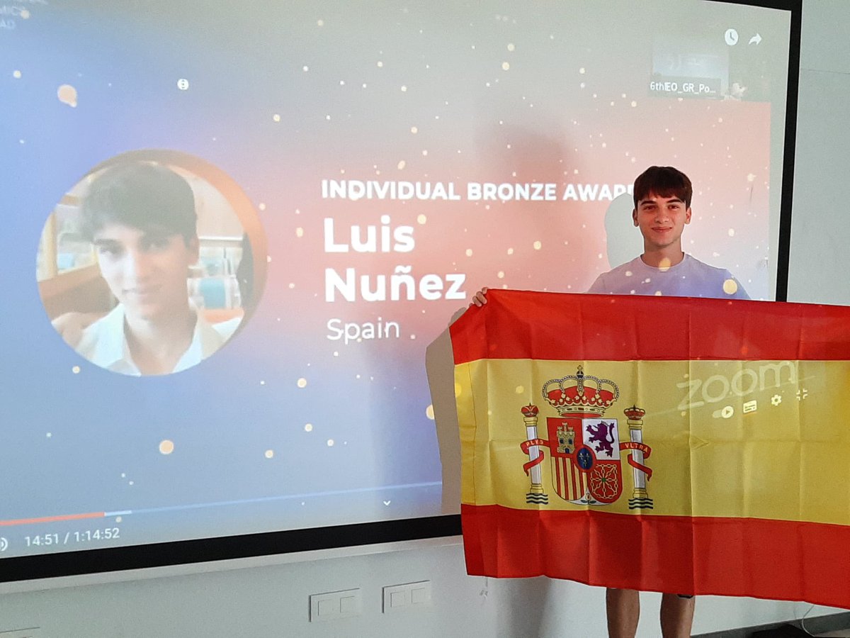 OlimpiadaEconom's tweet photo. 🙌 ¡enhorabuena! a nuestros participantes en la #Olimpíada Internacional de #Economía 2023 #IEO que han conseguido medalla de bronce: 
#LuisNúñezValor, Universidades de Valencia 
#DiegoVeiraAlonso Universidad de Oviedo
#BeltránMartínZabala, Universidades de Madrid 👏🏻👏🏻🔝🔝 https://t.co/gu0fktemb0