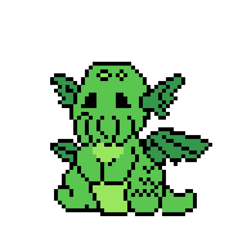 B made some #pixelart based on mythical creatures. Stickers to come.