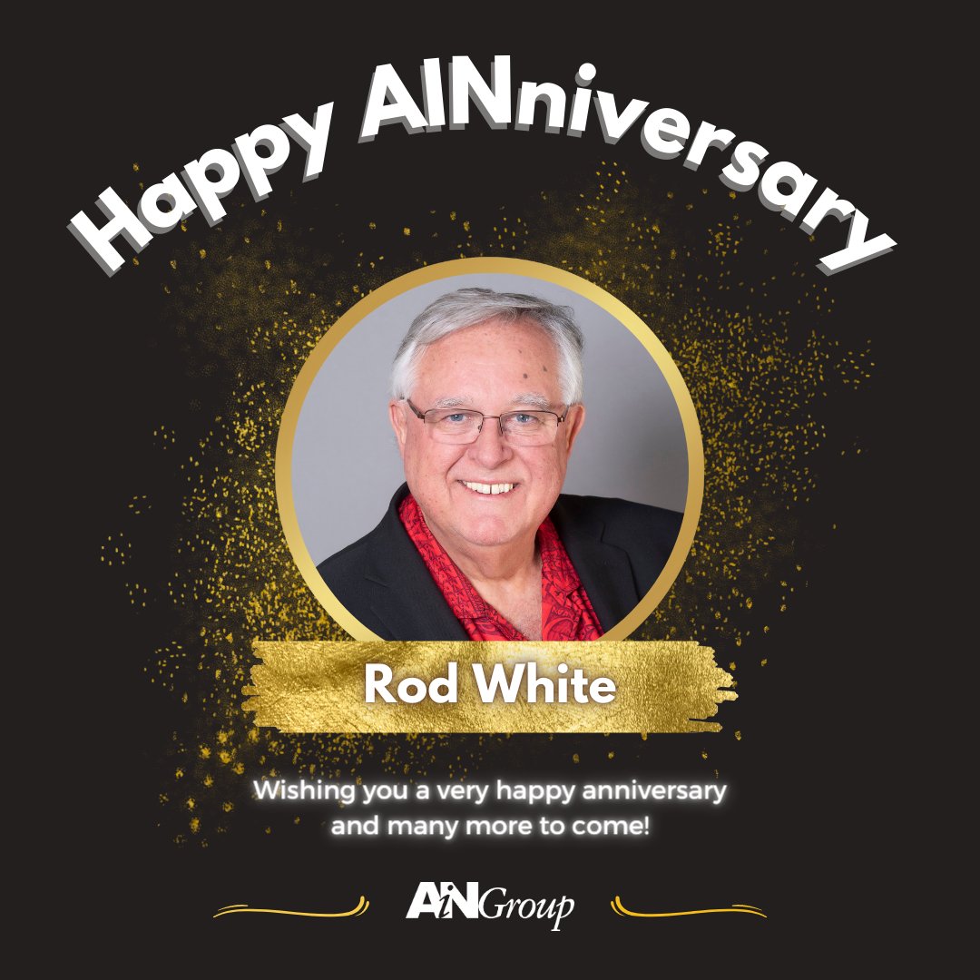 aingroup's tweet photo. Join us in celebrating the AINniversary of our VP of the West Region, Rod White! Your hard work, innovative ideas, and dedication continue to challenge and inspire us all. Wishing you a very happy anniversary and many more to come! #Anniversary #TeamRecognition #TeamSpirit https://t.co/11aaiZXP51