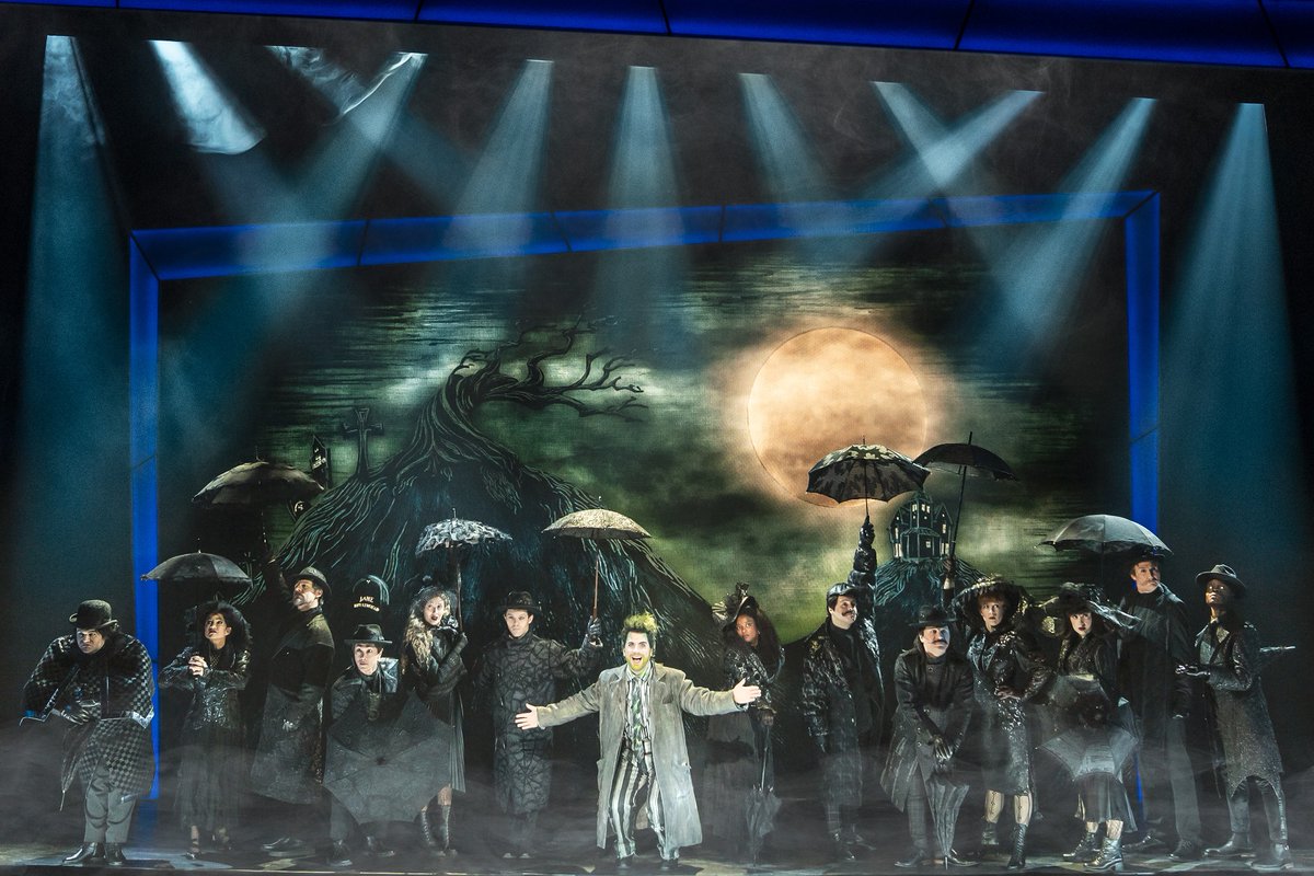 Get ready to unleash your inner ghost with @Beetlejuicebway on stage at @EcclesTheater next week! Limited avails, but keep checking back at Broadway-at-the-Eccles.com for releases and changes. 👻 

📸: Matthew Murphy. #BeetlejuiceBway #Broadway #TheaterMagic #SLTheater #SLEvents