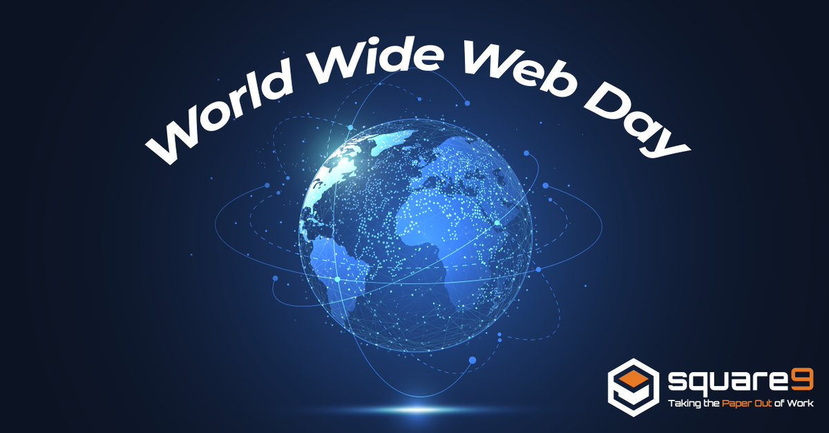 S9Softworks's tweet image. Happy World Wide Web Day to the concept that shrunk the world! Today, connecting and collaborating with others is easier than ever and Square 9 makes full use of the web to bring that ease of collaboration to your documents. #WorldWideWebDay #WWWDay #CloudECM #CloudCapture