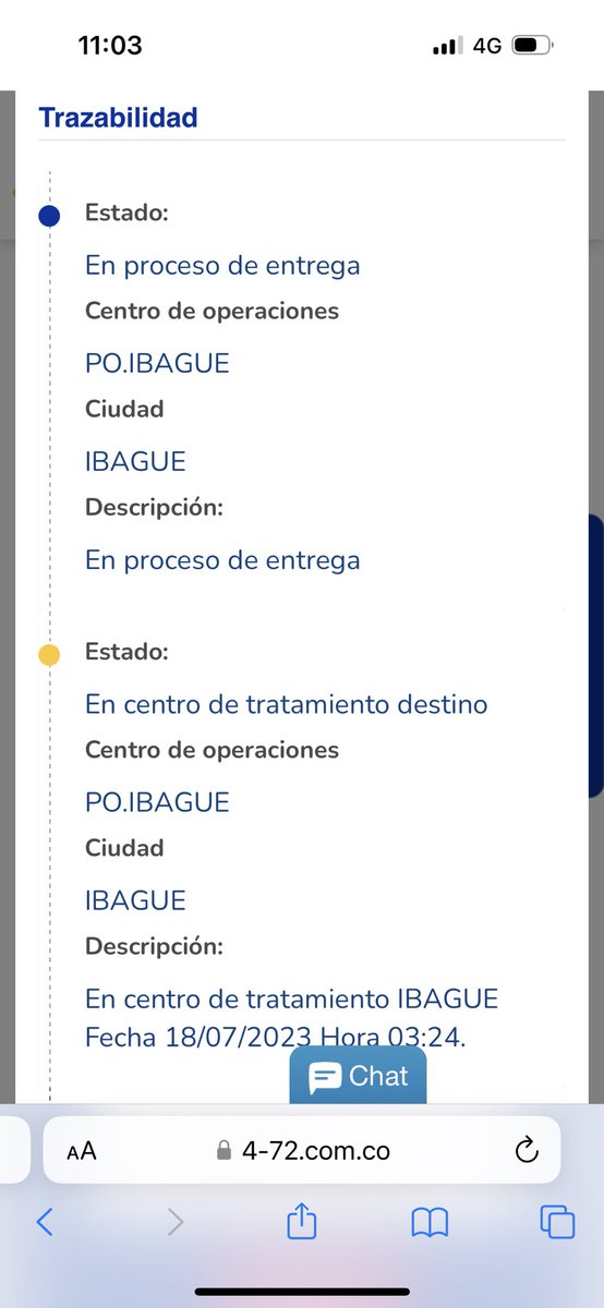 leoumana's tweet photo. @jsikita1995 @xJ0KAx @Casillero472 @homeraxteris12 El mio lo enviaron a Colombia. Me cobraron. El paquete aparece en Ibagué y yo vivo en Bogotá. Se robaron el paquete, el dinero del envío e impuestos. No responden. https://t.co/WJZgk459GB