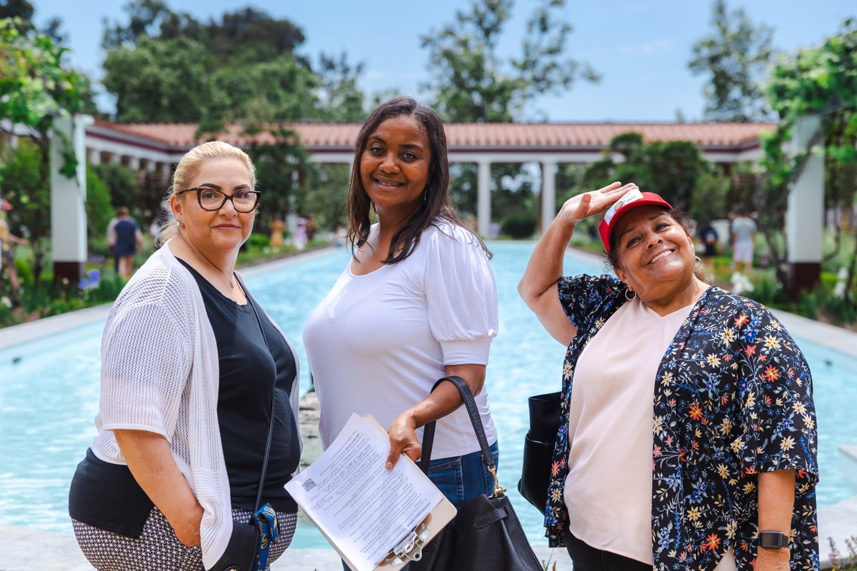 LAUSDAdultEd's tweet photo. The learning never stops! Our Division of Adult and Career Education principals had the chance to learn all about the Greek and Roman antiquities at the stunning Getty Villa Museum. https://t.co/uzOf62gbE4