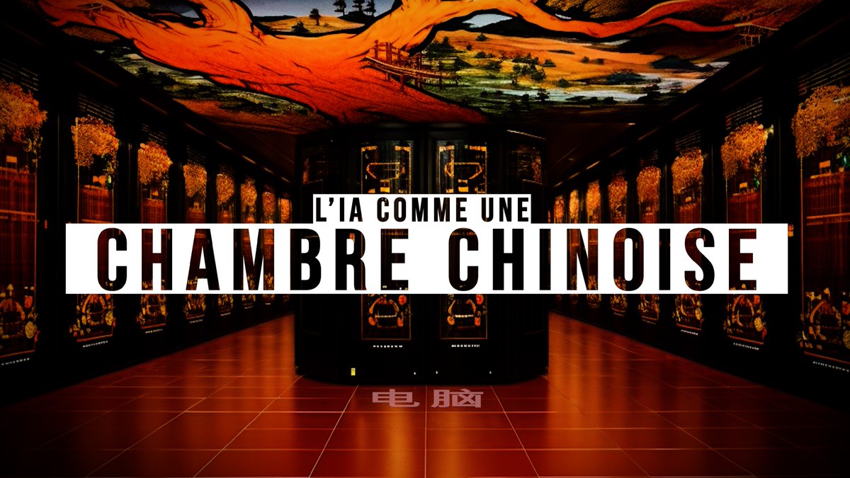 MonsieurPhi's tweet photo. [NOUVELLE VIDÉO]
Cette histoire de chambre chinoise est-elle la preuve définitive que ChatGPT ne COMPREND RIEN ?

https://t.co/zCYpBwTMXn
https://t.co/zCYpBwTMXn
https://t.co/zCYpBwTMXn

Avec aussi une intervention de @DEFAKATOR_Off !🙏
Et quelques morceaux choisis d'Enthoven... https://t.co/r4Q7Xg7QCs