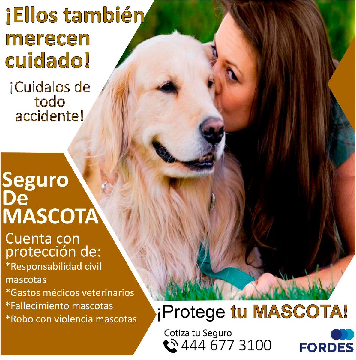 ¡¡Protege a tu mascota de los accidentes!!

Adquiere un seguro ideal para tu mascota
CEL: 444 677 3100
Email: atencion@for-des.com
