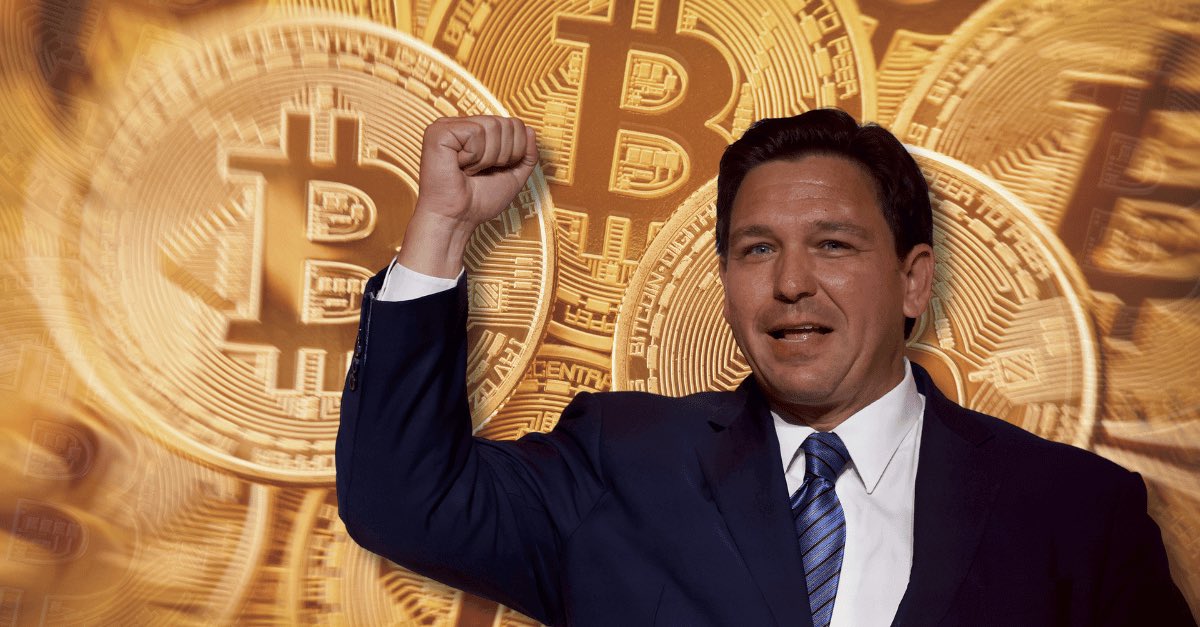 zapclubofficial's tweet photo. ₿REAKING:  

Presidential contender, Ron DeSantis, joins the growing list of candidates endorsing #Bitcoin

He has publicly vowed to make the protection of Bitcoin a crucial part of his election strategy!

#satoshi #crypto $btc #sats #probtc https://t.co/kXEZT4vkaF