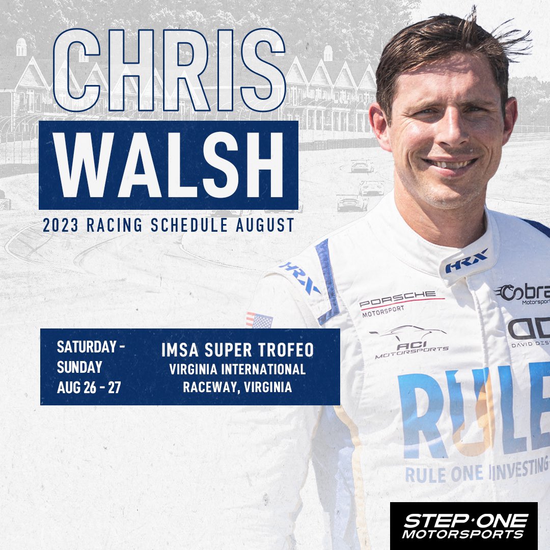 StepOneMSports's tweet image. A busy month is on the cards for the Step One ambassadors! Check out their August racing schedules here. 🙌

Will you be at any of these races? 😄

#StepOneMotorsports #StepOneAutomotive | @StepOneAuto