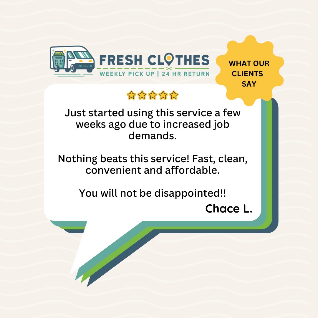 One of our core values is being customer-centric, so we love getting feedback like this from our customers! Leave us a review on Google to let us know how your service is😊

#Boise #Local #BoiseBusiness #Review #CustomerReview #Googlereview #Google #FreshClothes #laundry