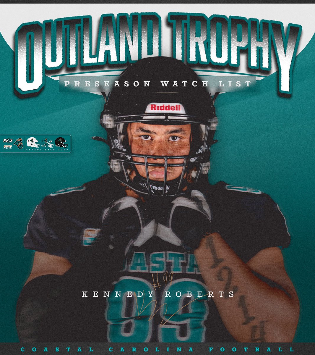 Kennedy Roberts. @outlandtrophy watch list @1214Kennedy 🔗: bit.ly/3OCf3iP #BALLATTHEBEACH | #FAM1LY | #TEALNATION