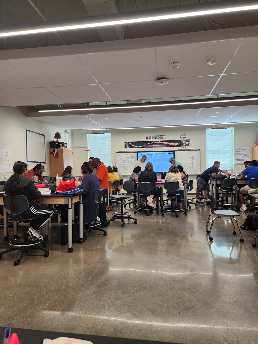 CoachGuarneros's tweet photo. Elementary teachers analyze the contextual dimensions as we prepare to make important shifts in science instruction! #FWISDScience @CarminiaGonz @rocco_williams4 @mrshilbs11 @MrsTrotterSci @StaceyLeonardB1 @benzenering10 https://t.co/Lh16bAYZ37