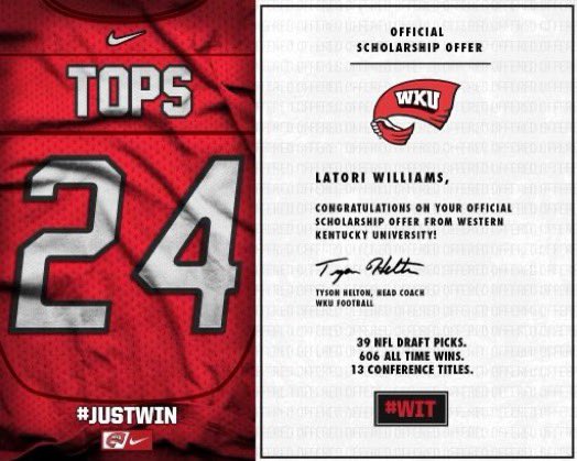 AGTG 🙏🏾 @DavisMerritt @WKUFootball