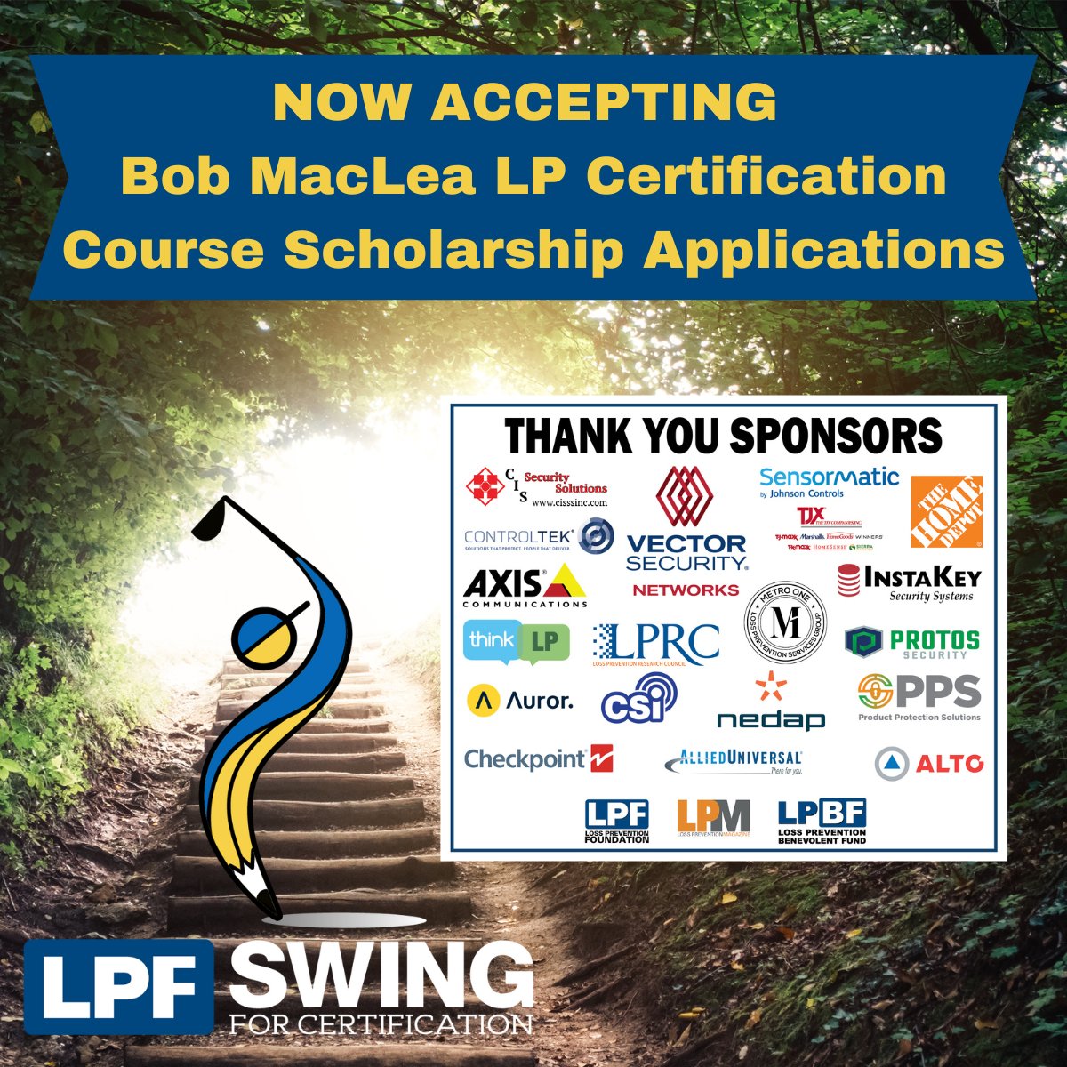 Apply today for your chance to advance your professional development and personal growth through a LPQualified (LPQ) or LPCertified (LPC) course scholarship, courtesy of the LPF ‘Swing for Certification’ sponsors.
Apply Here: lpf.informz.net/z/cjUucD9taT0y…