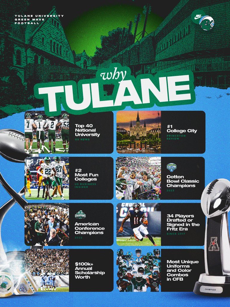 Appreciate the love @PatAllenTulane 
<a href="/wesley_fritz/">Wes Fritz</a>