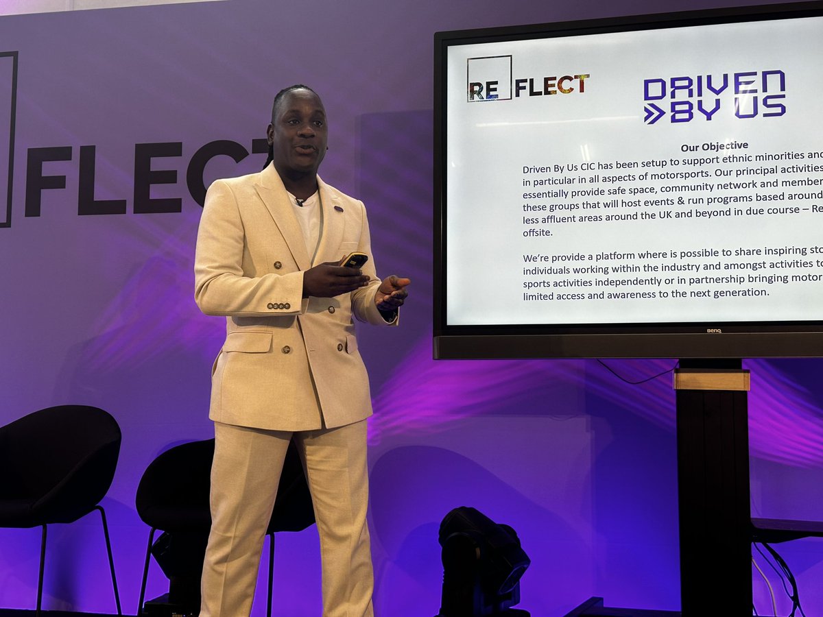 WeAreRSGroup's tweet photo. James Dornor is speaking now. He is a Systems Engineer & Founder of @DrivenByUs.
James has a combination of 12-years experience combined working across automotive & motorsport industries.
Watch live: https://t.co/MtTDl9BnHT
#REflect2023 #GEMinSTEM https://t.co/Uy7Q5k4zVH