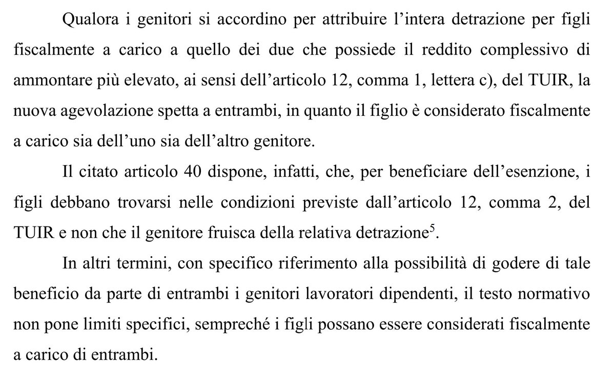 Pubblicata la #Circolare 23/E della <a href="/Agenzia_Entrate/">Agenzia Entrate</a> dedicata ai nuovi "#FringeBenefit per la natalità" (#DLlavoro 2023). Confermata la posizione di <a href="/aiwa_welfare/">Associazione AIWA</a>: l'importo pieno spetta a qualsiasi dipendente con figli a carico, senza riparametrazioni tra coniugi.