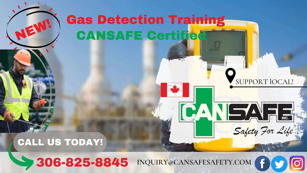 ℕ𝔼𝕎 ℂ𝕠𝕦𝕣𝕤𝕖 𝔸𝕝𝕖𝕣𝕥!!
GAS Detection Training CANSAFE Certified!!
Contact us today for more information. 
inquiry@cansafesafety.com, 306-825-8845, or cansafesafety.com