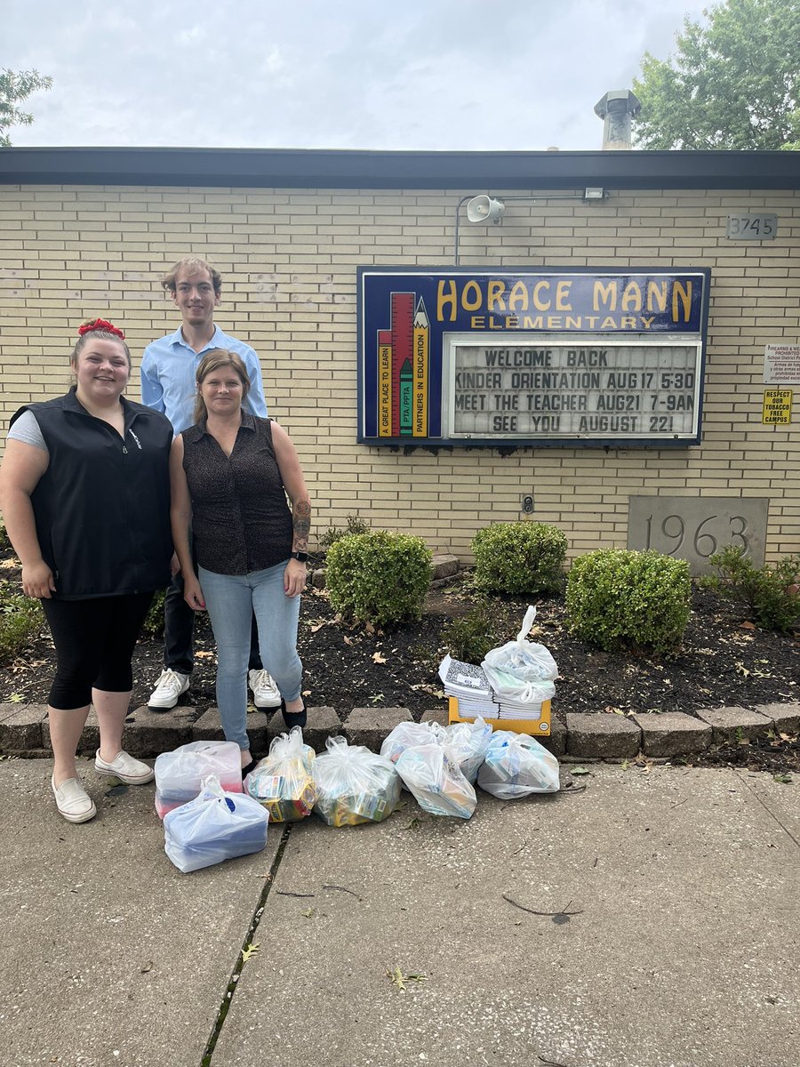 Thank you so much to Russell Cellular-south office for donating school supplies to our <a href="/MannEaglesSPS/">Mann Elementary</a> students. It is great when alumni students continue to support us!