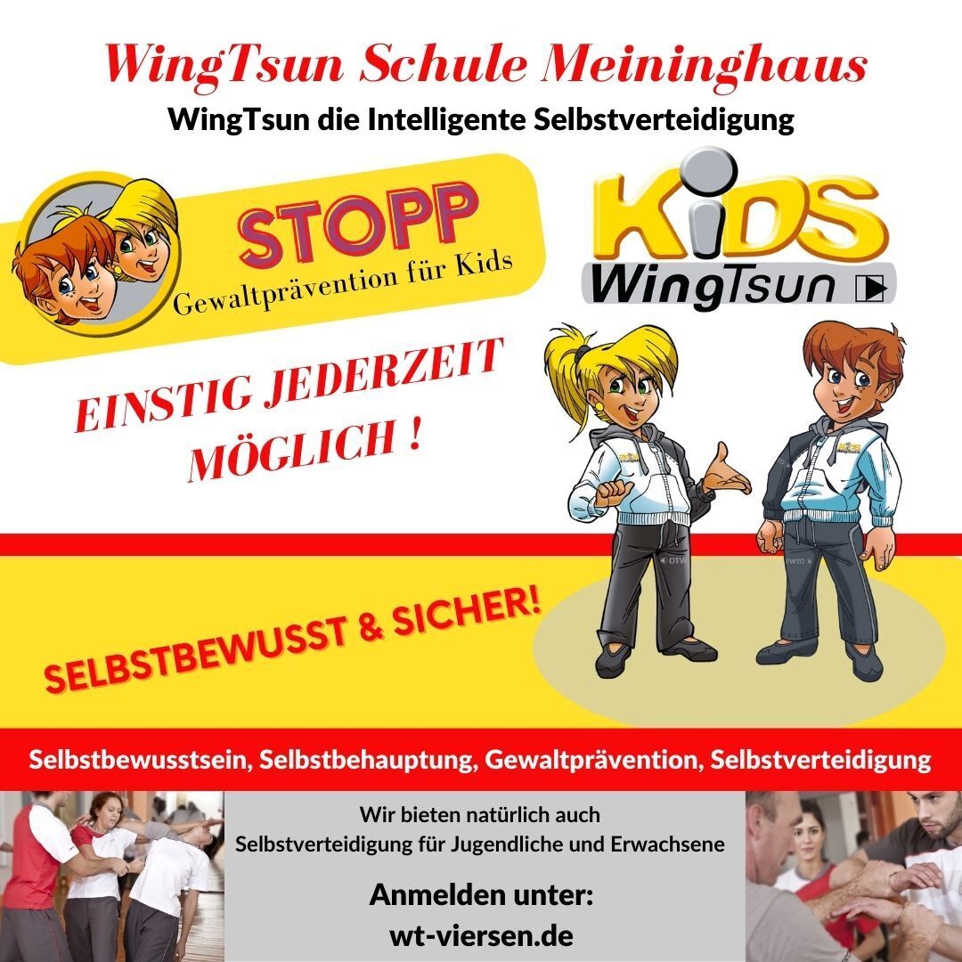 Sommerferien sind fast vorbei.
Wir Starten wieder am Montag 07.08.2023 um 17:00

Wir freuen uns auf euch.

Team WingTsun Viersen