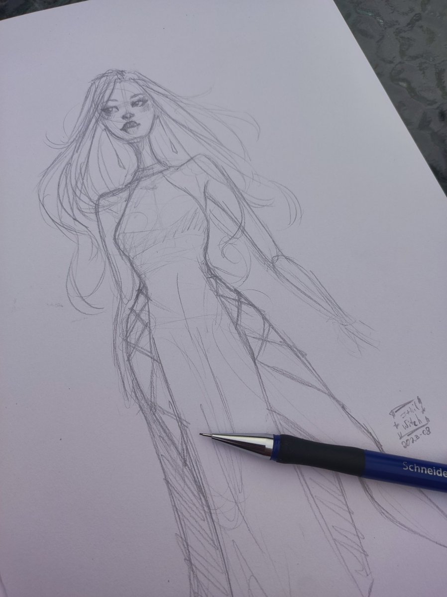 Here's a 10~15min sketch ✨

#moongn