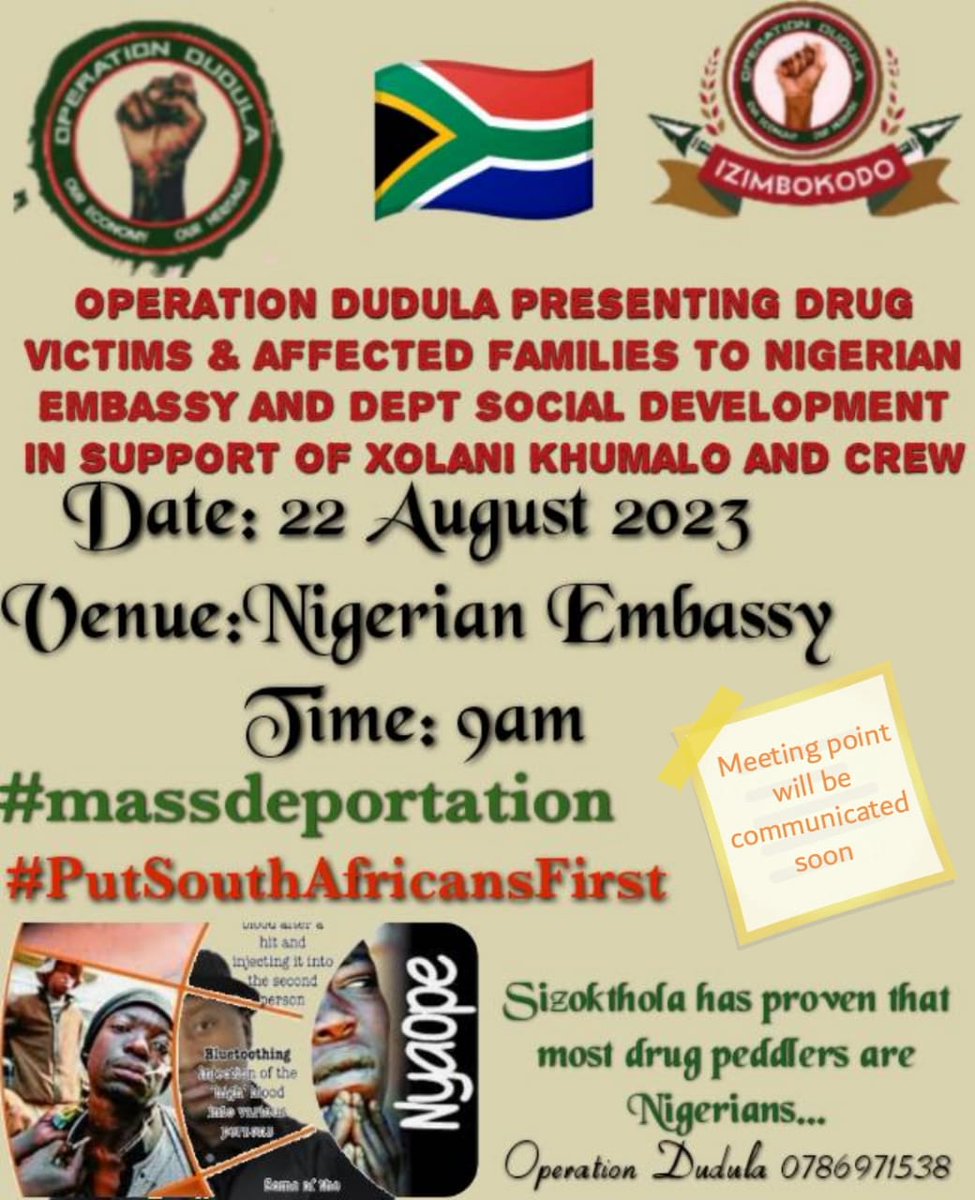 #OperationDudula #dudula #Xolani #sizokthola #mojalove #foreigners #SouthAfricans