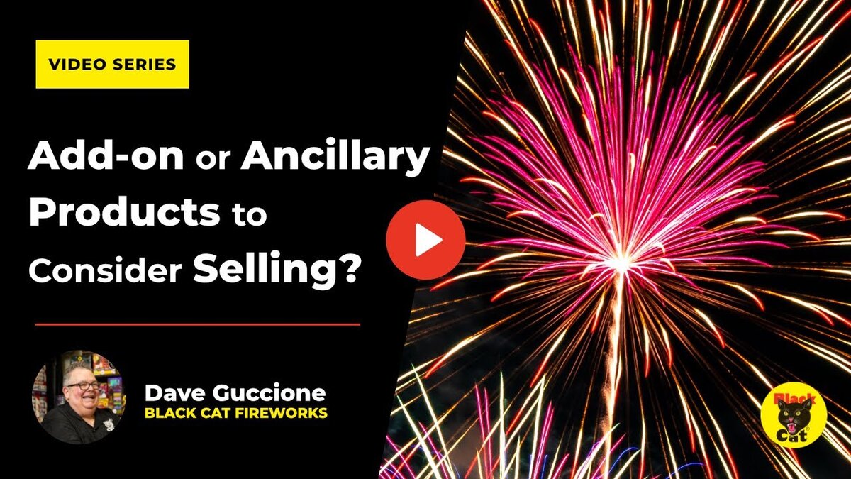 What are some add-on or ancillary products I should consider selling along with fireworks? Read this post to learn which items work best. blackcatfireworks.com/are-there-any-…