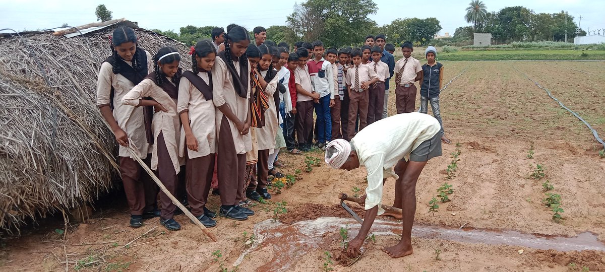 MMDRSKolar's tweet photo. @depcomkolar @DOMGOK Live Demonstration of agricultural practices from a former 🌱🌱🌱🌱 https://t.co/XzegiVNamR