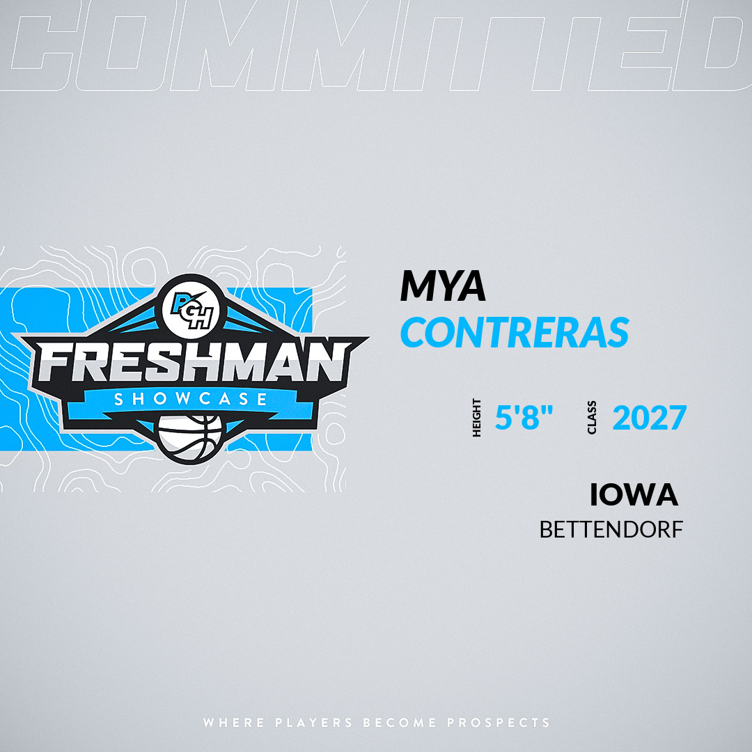 PGHIllinois's tweet photo. Welcome Class of 2027 Mya Contreras (@Myacontreras23) of Bettendorf HS to the @PGHIllinois Illinois Freshman Showcase @ Supreme Courts. 

🔥🏀 #PGHFreshmanShowcaseIL 🏀🔥

Register NOW! 👇  
https://t.co/bystXSTSFY https://t.co/vS4cipxmKh