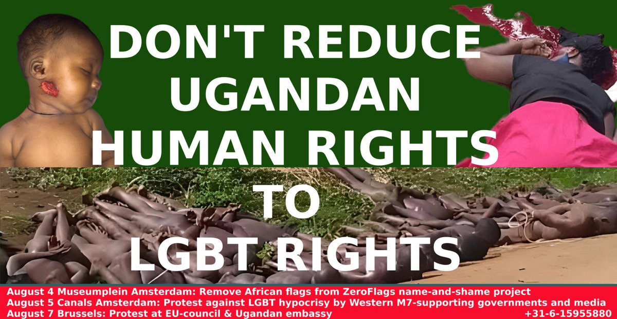 From 4-7 August we will demonstrate in Amsterdam and Brussel against the hypocrisy of Western politics and media putting gay rights before children and women rights.