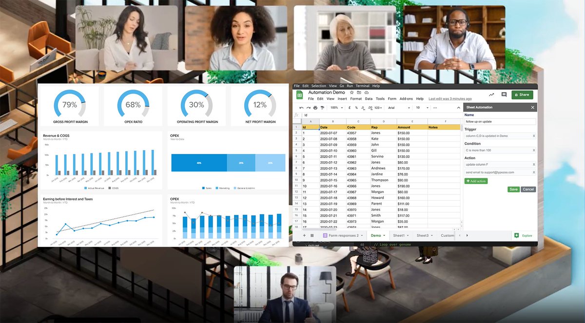 We've dropped some new screenshare improvements into the app today! View other attendees while screensharing, easier emoji use, improved. performance, and more!