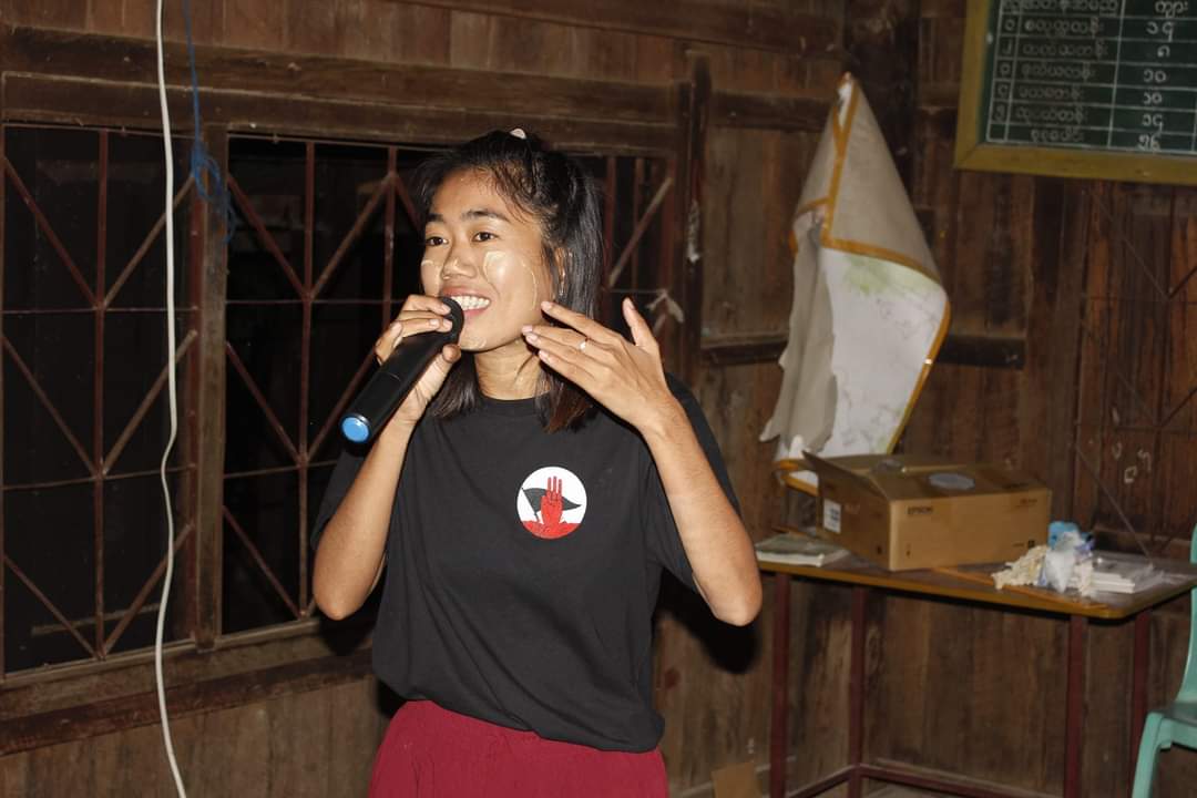 NantEiThandar's tweet photo. At a village of Yinmarbin Township, political lectures have delivered &amp; revolutionary films have shown to public on August 1 at Sagaing Region. #HelpMyanmarIDPs #2023Aug2Coup  #WhatsHappeningInMyanmar https://t.co/O7rI52Kzpb