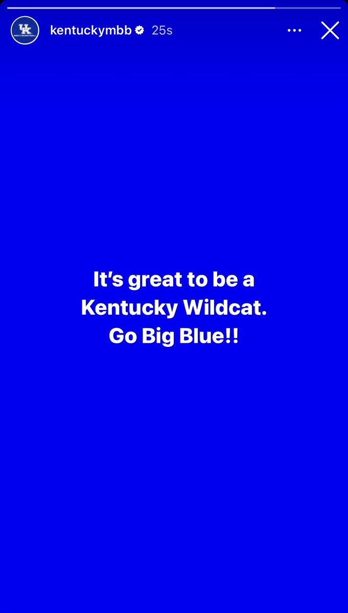 KentuckyMBB's tweet photo. Great day to be a Kentucky Wildcat. https://t.co/o0XH7gUiF3