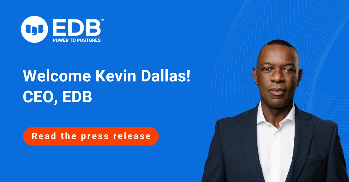 We are excited to announce the arrival of Kevin Dallas, former Microsoft Executive &amp; CEO of Wind River, who has joined the company as our new CEO and member of the Board of Directors.

You can learn more about Kevin &amp; EDB's bright future here!
➡️ okt.to/qvAwzL
