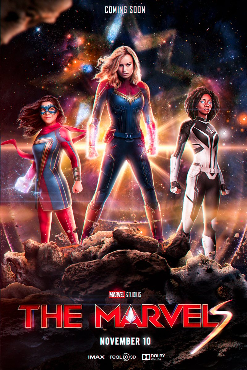 ikkudesigns's tweet photo. Rehíce el poster para "The Marvels" 🤧 (no lo iba a subir pero fue) https://t.co/PZZS8luoky