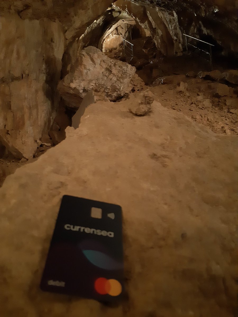 Alwling's tweet photo. @Currensea braving the "kingdom of shadows" at Mammoth Cave, Dachstein  #Currensea2023 https://t.co/bQ14NqKpWD