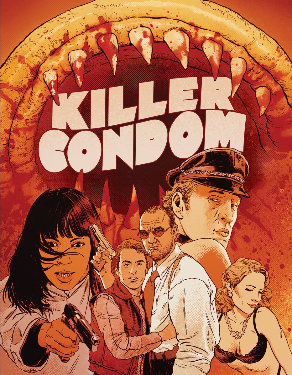 VinegarSyndrome's tweet photo. August pre-orders are live and we are delighted to present the world 4K UHD/BD debut of Martin Walz’ film adaptation of the beloved underground comic, KILLER CONDOM in its never-on-disc extended director’s cut (along with the standard theatrical version)
https://t.co/9FhyQsAYRx https://t.co/cM9r8xmHg4