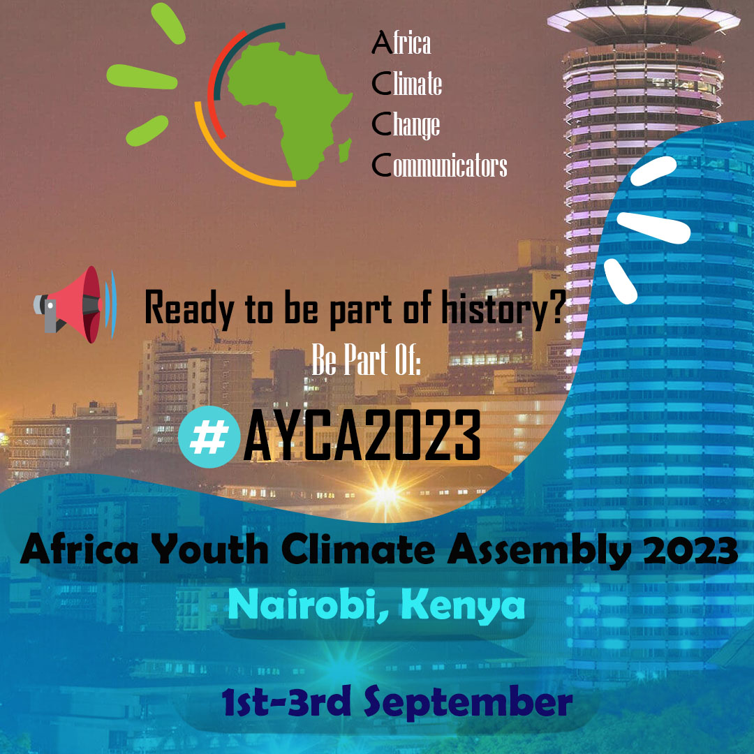 🚨 Calling all climate-conscious youth! 🌎Are you ready for the Africa Youth Climate Assembly 2023 <a href="/AYCAssembly2023/">Africa Youth Climate Assembly 2023</a> #AYCA2023 #ClimateActionNow #ACCC23