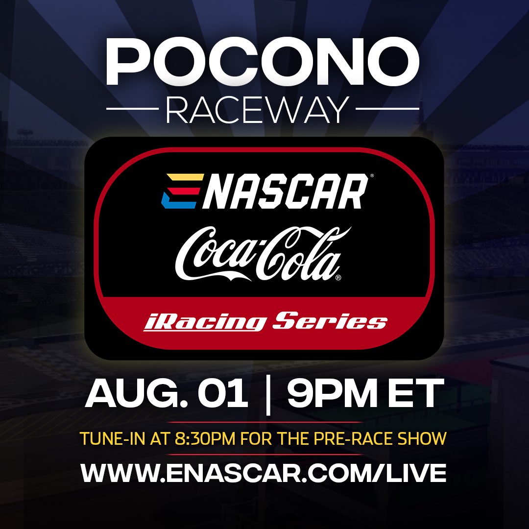 DonovanStrauss's tweet photo. One last chance to make the playoffs tonight at Pocono, need a win to get in! Points are in the back of mind but if the win is in reach i’ll do what I can to make it happen. Let’s do it @WilliamsEsports @Duracell #eNASCAR 

📺: https://t.co/Y8rJLRvDcf 9PM EST
🏎️: https://t.co/YqEwXxZdDo POV