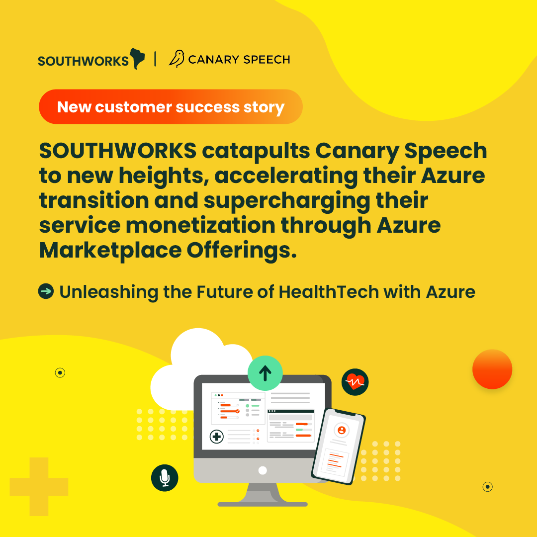southworks's tweet image. An Azure Migration, getting commercial ready with a Marketplace SaaS offer, and a Microsoft Teams Extension Integration? No sweat.
🚀 Customer success story: swrks.co/southworks-can…
Learn how #SOUTHWORKS accelerated @canaryspeech’s #Azure transition and supercharged monetization…