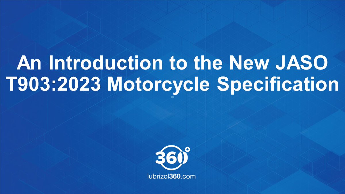 The Japanese Standards Organization (JASO) recently released their latest update, the T903:2023 version. Learn more in this #video: go.lubrizol.com/vmwfwghh

 #motorcycle
