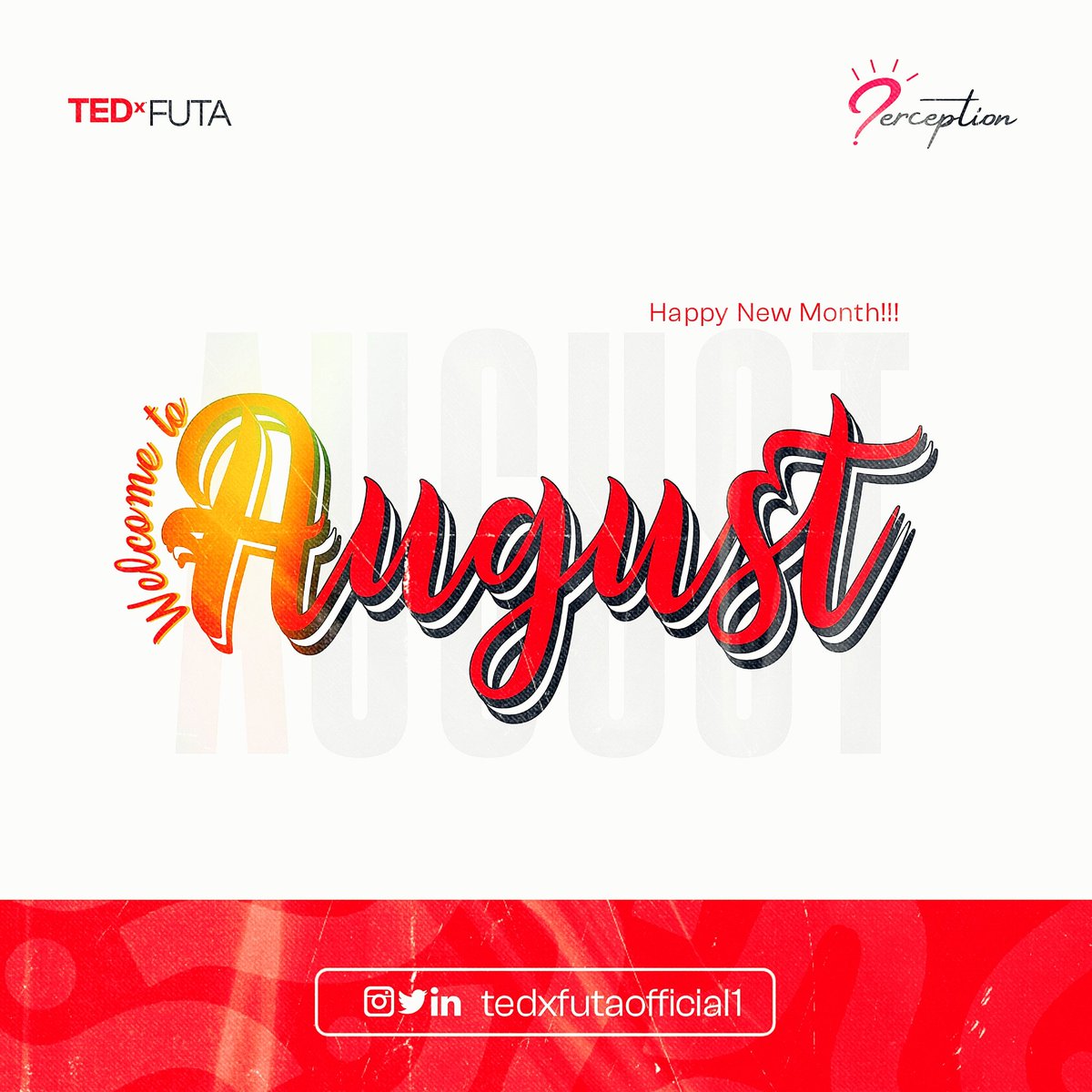 TEDxFUTA wishes you a blessed and peace-filled month.

#tedxfuta #ideasworthsharing #tedxtalks #knowledgesharing #innovation #ted #tedx #tedxfuta2023