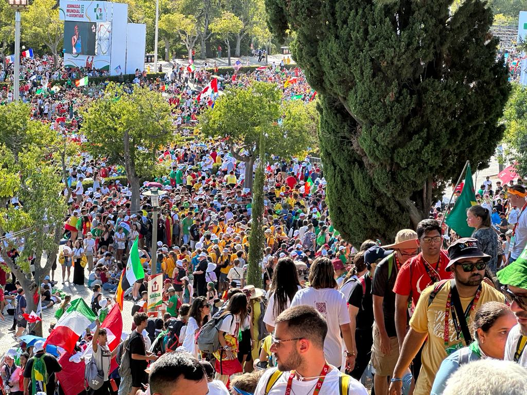 cnalive's tweet photo. Views from the first day of #WYD2023 #Lisboa2023 

📸 @andi_thonhauser / @EWTNVatican https://t.co/JDzK1H5oS3