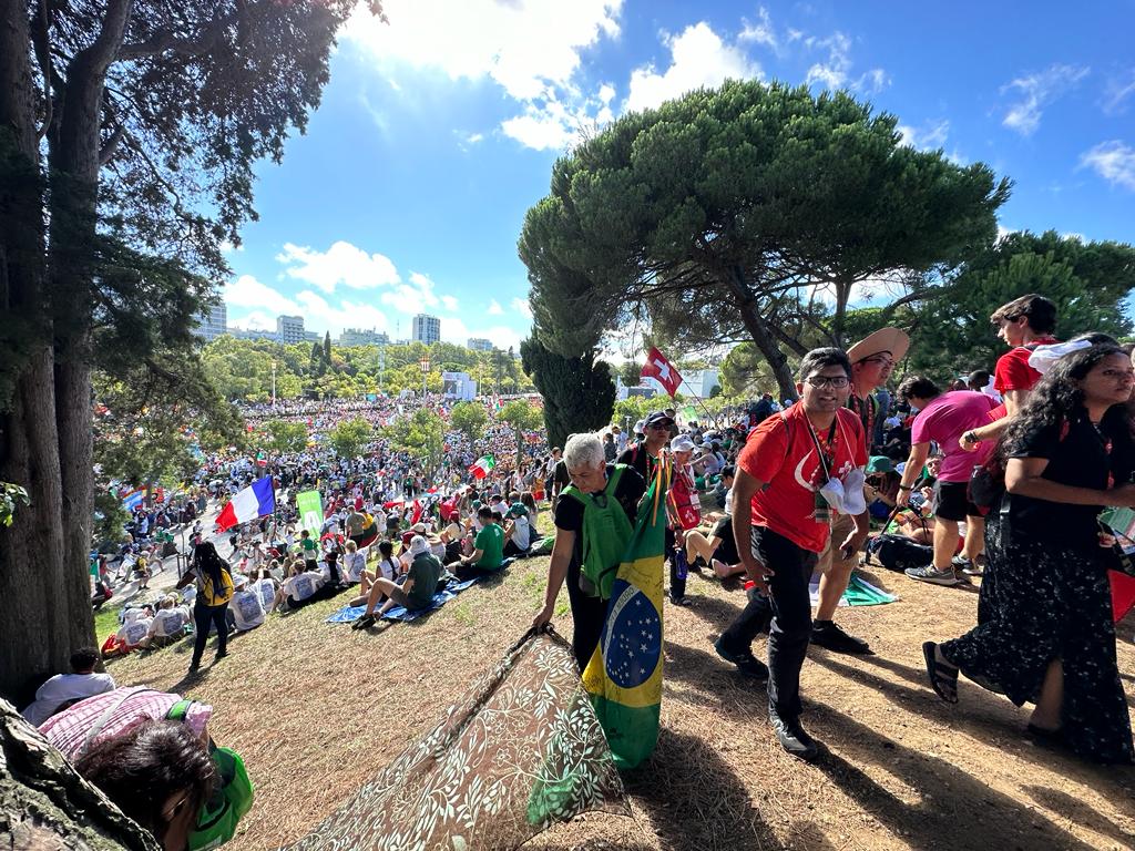 cnalive's tweet photo. Views from the first day of #WYD2023 #Lisboa2023 

📸 @andi_thonhauser / @EWTNVatican https://t.co/JDzK1H5oS3
