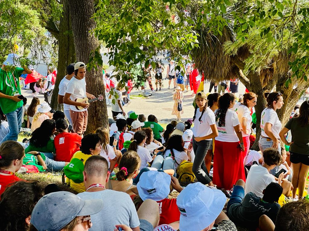 cnalive's tweet photo. Views from the first day of #WYD2023 #Lisboa2023 

📸 @andi_thonhauser / @EWTNVatican https://t.co/JDzK1H5oS3